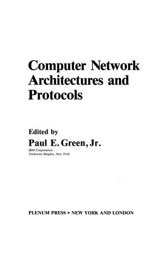 Computer Network Architectures and Protocols