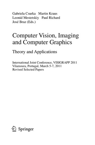 Computer Vision, Imaging and Computer Graphics: Theory and Applications