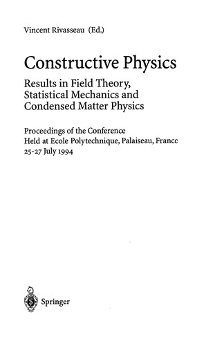 Constructive physics