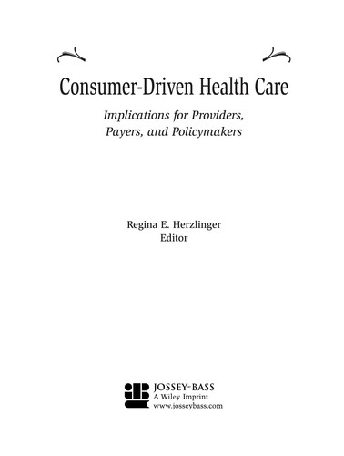 Consumer-Driven Health Care