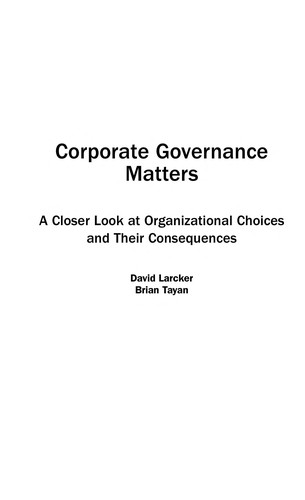 Corporate Governance Matters