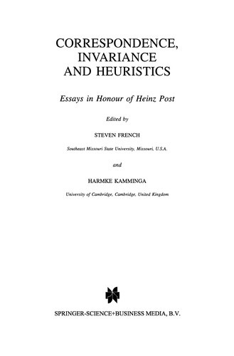 Correspondence, Invariance and Heuristics