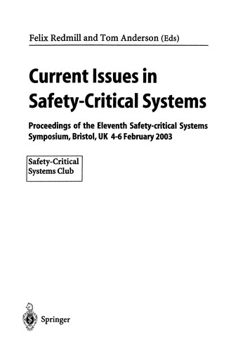 Current Issues in Safety-Critical Systems