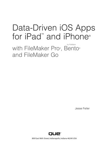 Data-driven iOS apps for iPad and iPhone
