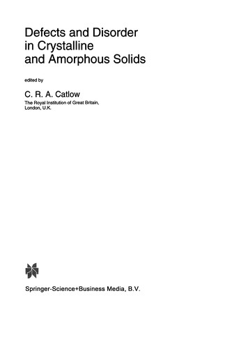 Defects and Disorder in Crystalline and Amorphous Solids