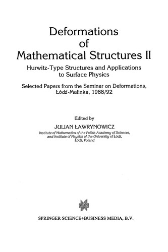 Deformations of Mathematical Structures II