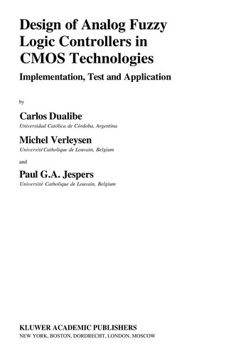Design of Analog Fuzzy Logic Controllers in CMOS Technologies