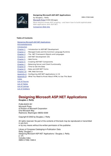 Designing Microsoft ASP.NET applications