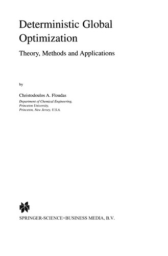 Deterministic Global Optimization