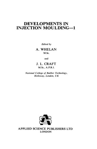 Developments in Injection Moulding--1