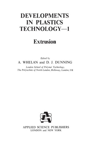 Developments in Plastics Technology-1