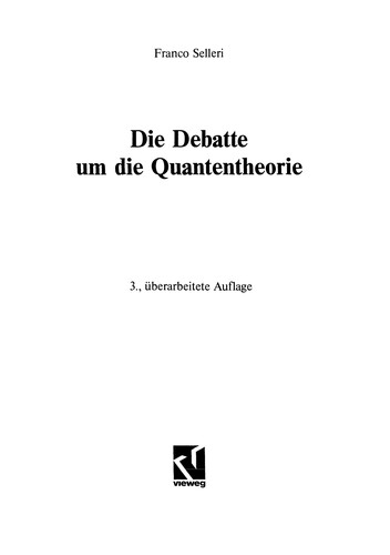 Die Debatte um die Quantentheorie