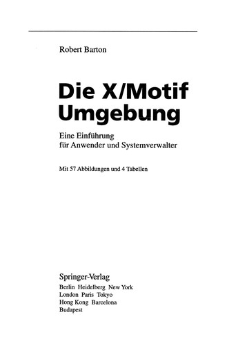 Die X/Motif Umgebung