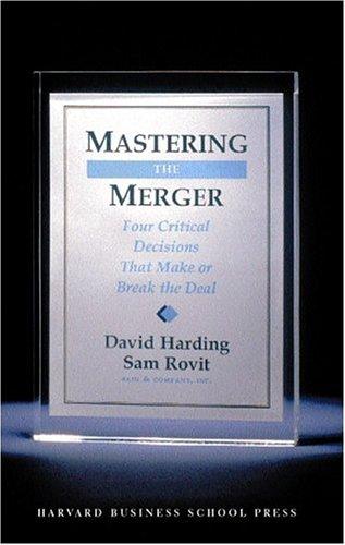 Mastering the merger