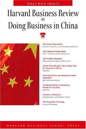 Harvard Business Review on Doing Business in China