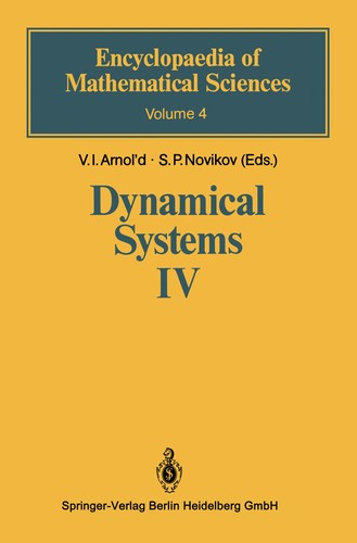 Dynamical Systems IV