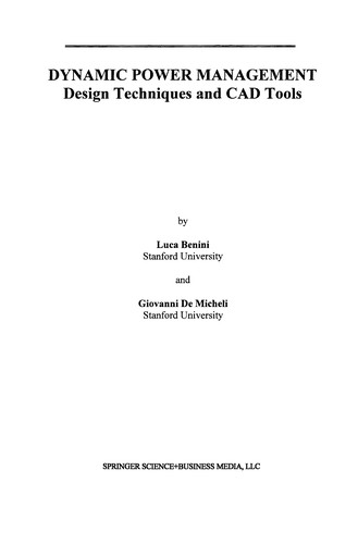 Dynamic Power Management: Design Techniques and CAD Tools