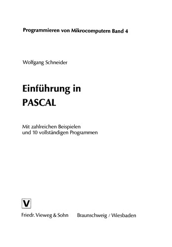 Einführung in PASCAL