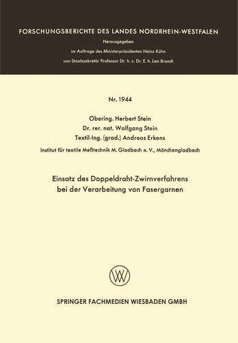 Einsatz des Doppeldraht-Zwirnverfahrens bei der Verarbeitung von Fasergarnen