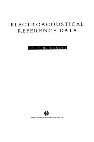 Electroacoustical Reference Data