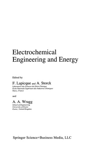 Electrochemical Engineering and Energy