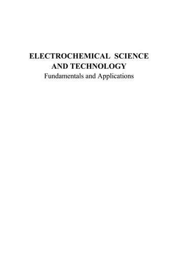 Electrochemical Science and Technology