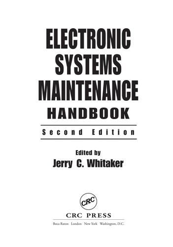 Electronic systems maintenance handbook