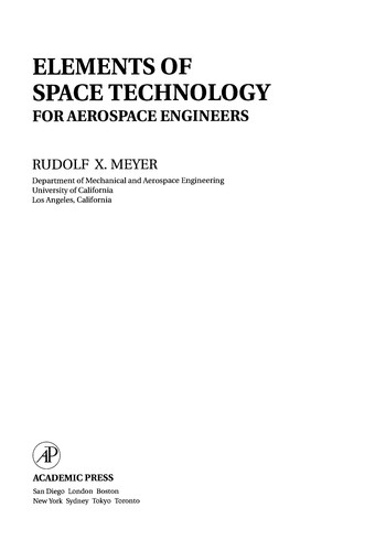 Elements of Space Technology for Aerospace Engineers