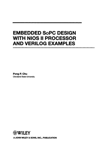 Embedded SoPC system with Altera NIOSII processor and Verilog examples