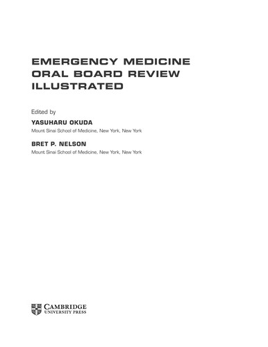 Emergency medicine oral board review illustrated