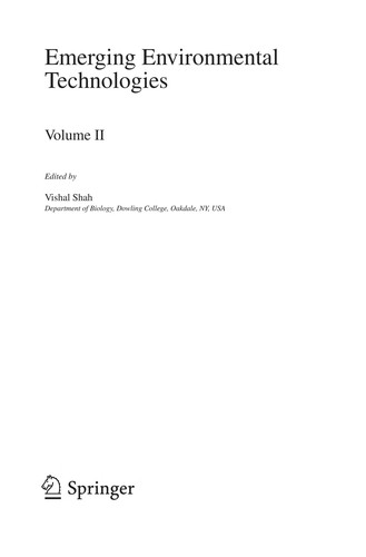 Emerging Environmental Technologies, Volume II
