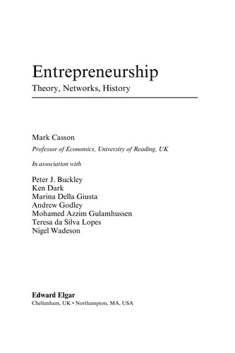 Entrepreneurship