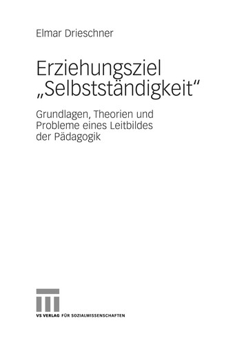 Erziehungsziel "Selbstständigkeit"