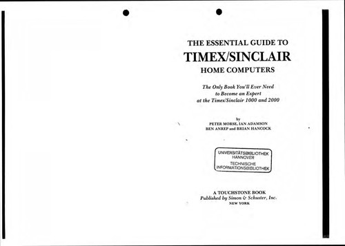 The Essential guide to Timex/Sinclair home computers