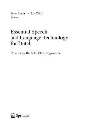 Essential Speech and Language Technology for Dutch