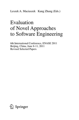Evaluation of Novel Approaches to Software Engineering