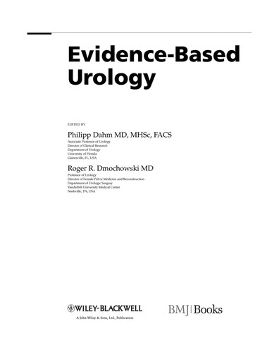 Evidence-based urology