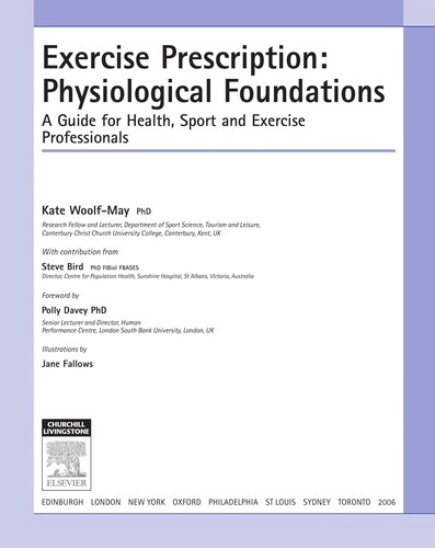 Exercise prescription