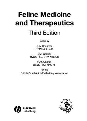 Feline Medicine and Therapeutics