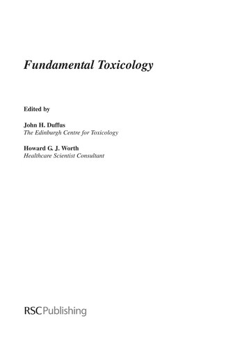 Fundamental toxicology