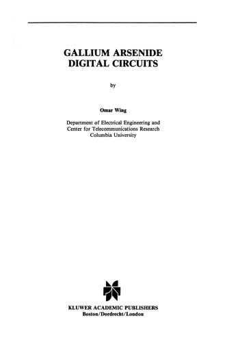 Gallium Arsenide Digital Circuits