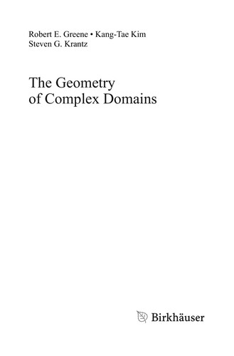 The Geometry of Complex Domains