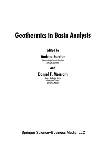 Geothermics in Basin Analysis