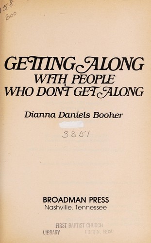 Getting along with people who don't get along