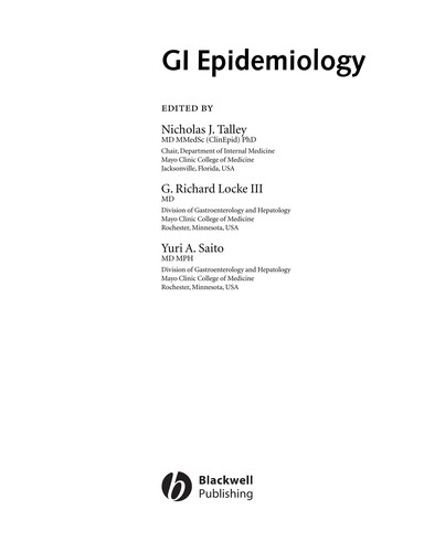 GI Epidemiology
