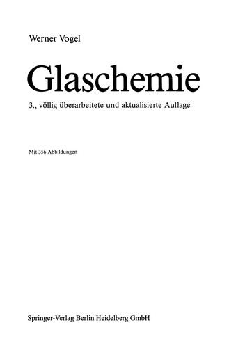 Glaschemie