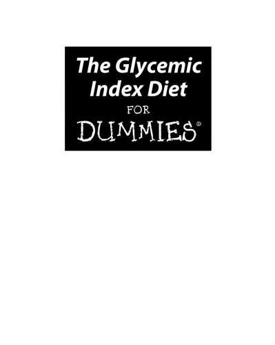 The glycemic index diet for dummies