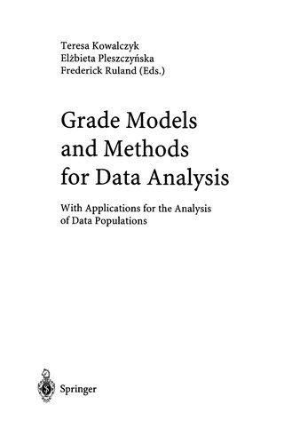 Grade Models and Methods for Data Analysis