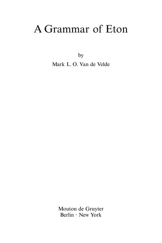 A grammar of Eton
