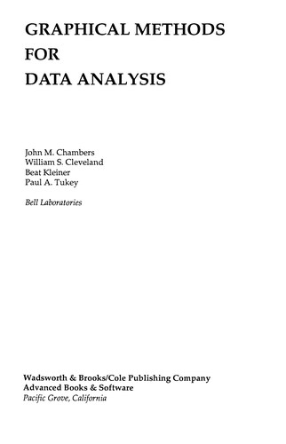 Graphical Methods for Data Analysis